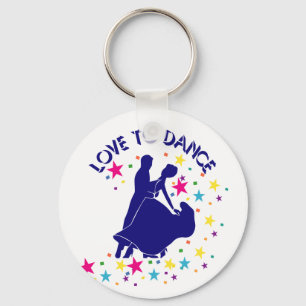 Porte-clés L'amour pour la danse