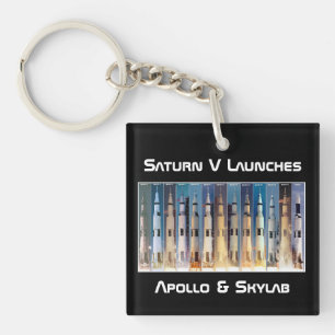 Porte-clés Lancement de la fusée Saturn V Moon