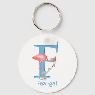 Porte-clés L'animal ABC F est destiné à la bague à clé flamin