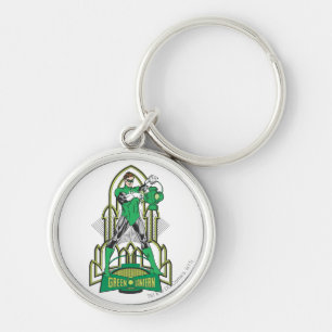 Porte-clés Lanterne verte avec lettres