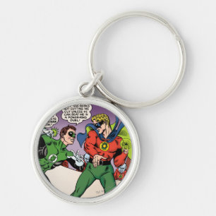 Porte-clés Lanterne verte dans la bague