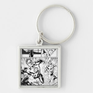 Porte-clés Lanterne verte et panneau Flash 2