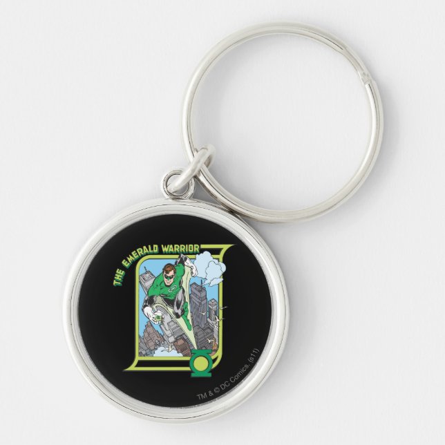 Porte-clés Lanterne verte - Le Guerrier émeraude (Devant)