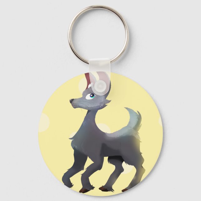 Porte-clés Lapin Alpaca - Gris Ultime/Illuminations (Recto)