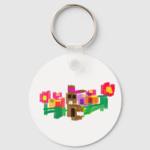 Porte-clés Lapin de printemps
