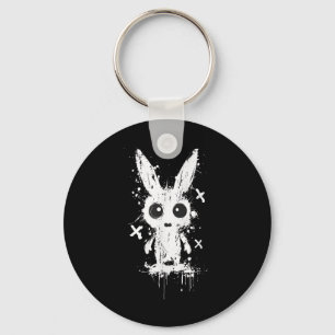 Porte-clés Lapin déplaisant Met Lapin Alt Goth Grunge Horreur