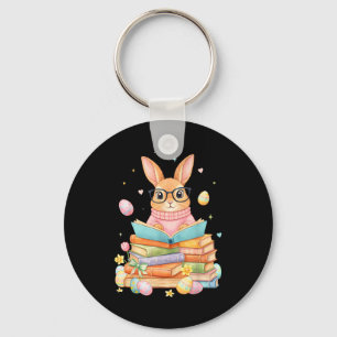 Porte-clés Lapin lisant drôle pour enfants filles garçons fem