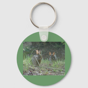 Porte-clés Lapins Sauvages Paire de Lapin de Cottontail Orien