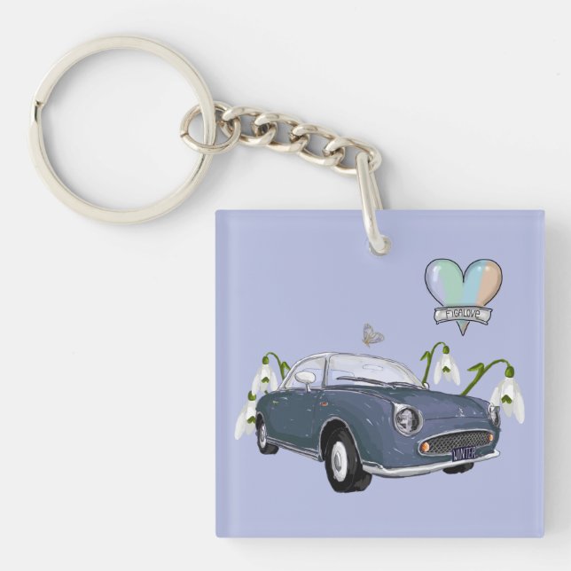 Porte-clés Lapis Grey Figaro key chain (Devant)