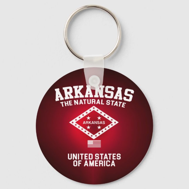 Porte-clés L'Arkansas L'État Naturel (Recto)