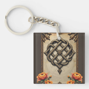 Porte-clés L'art celtique et la splendeur florale dans des to