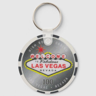 Porte-clés Las Vegas High Roller $100 Poker Chip Porte - clé