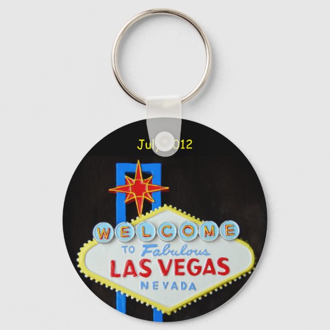 Porte-clés Las Vegas personnalisé (Recto)