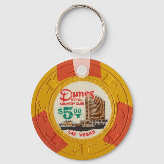 Porte-clés Las Vegas Poker Chip Casino Jeu Obsolète (Recto)
