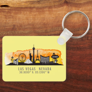 Porte-clés Las Vegas Skyline Latitude et Longitude