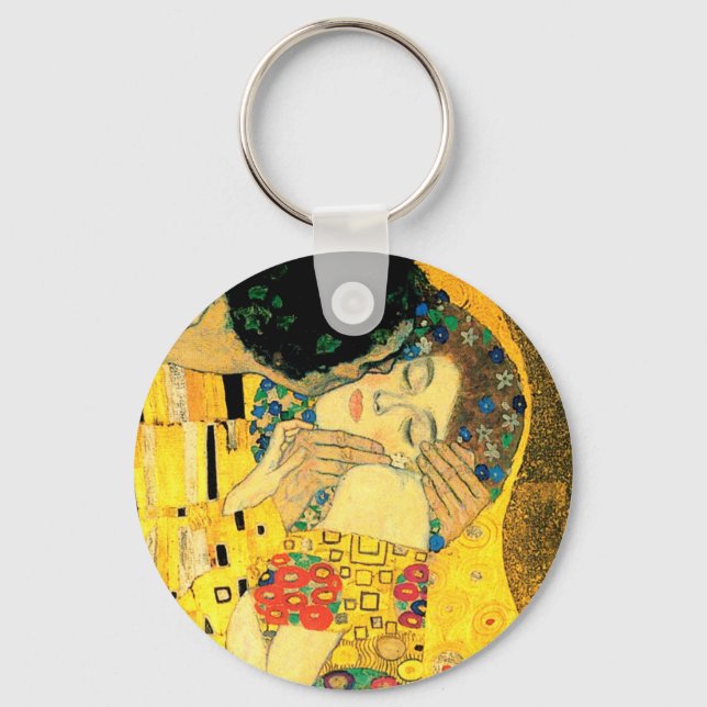 Porte-clés Le baiser de Gustav Klimt Art nouveau (Recto)