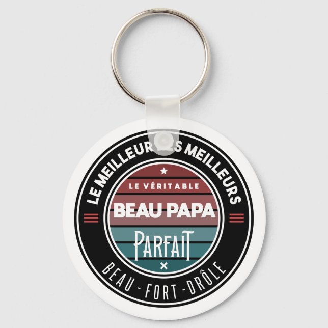 Porte-clés Le beau papa parfait (Recto)