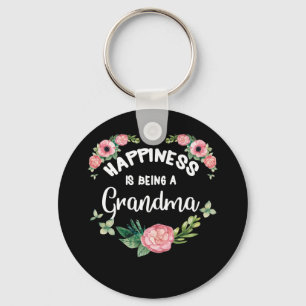 Porte-clés Le bonheur est la fête des mères de grand-mère