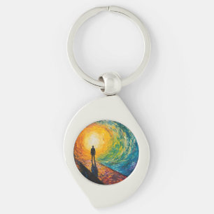 Porte-clés Le bord de la dimension