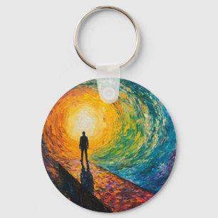 Porte-clés Le bord de la dimension