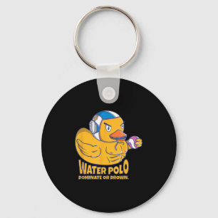 Porte-clés Le Canard En Caoutchouc De Polo D'Eau Dominent Ou