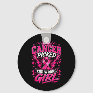 Porte-clés Le cancer a choisi la mauvaise fille Cancer du sei
