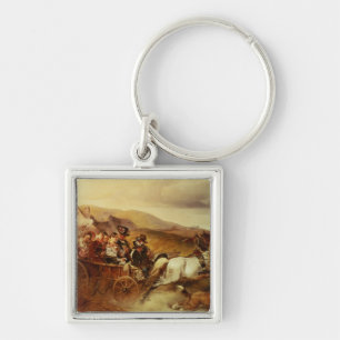 Porte-clés Le chariot de mariage