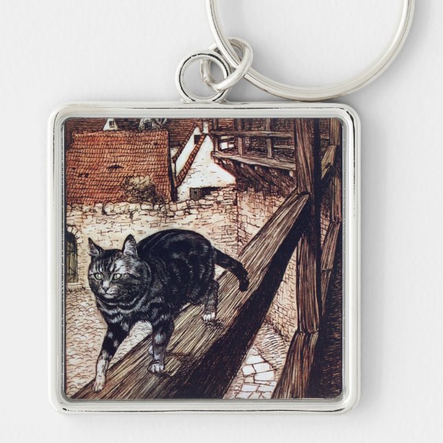 Porte-clés Le Chat du Château de Rackham (Devant)