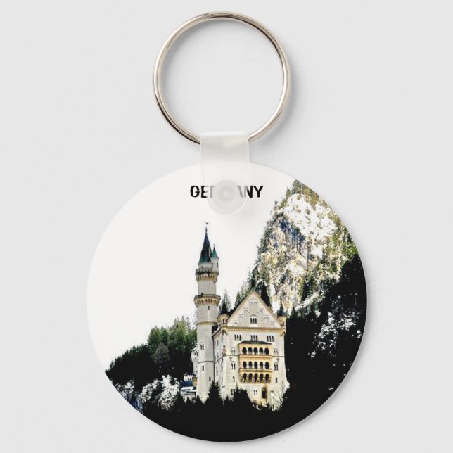 PORTE-CLÉS LE CHÂTEAU DE NEUSCHWANSTEIN, ALLEMAGNE (Recto)