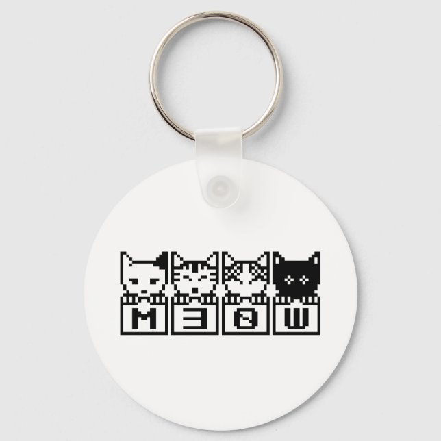 PORTE-CLÉS LE CHATS M30W 8 BITS (Recto)