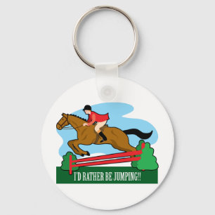 Porte-clés Le cheval sautent