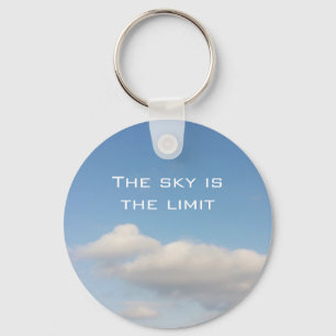 Porte-clés Le ciel est le porte - clé limite avec le slogan