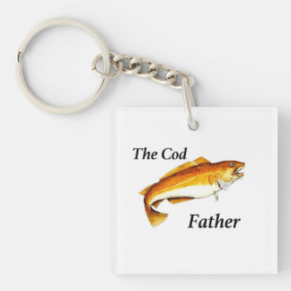 Porte-clés Le Cod Père idéal de pêche présent.