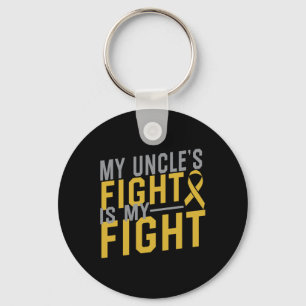 Porte-clés Le combat de mon oncle est ma lutte contre le canc