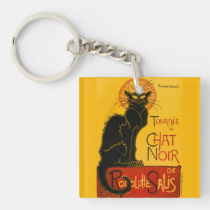 Porte-clés Le Conversation Noir Le Chat Noir Art Nouveau Vint