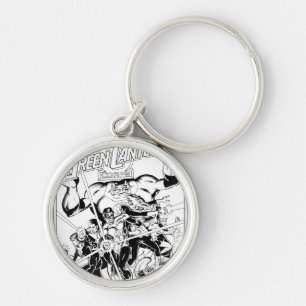 Porte-clés Le Corps Vert des Lanternes, noir et blanc