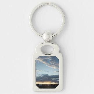Porte-clés Le coucher du soleil bleu rêve le porte - clé en