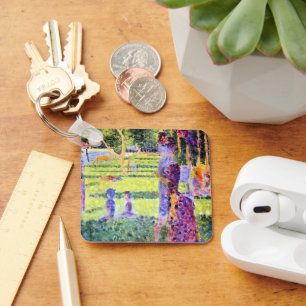 Porte-clés Le Couple de Georges Seurat, Pointillisme Vintage