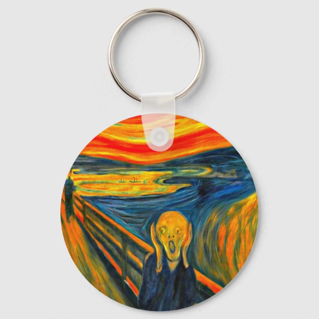 Porte-clés Le cri, Fine Art de Munch, (Recto)