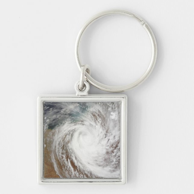 Porte-clés Le cyclone Laurence s'éloigne de l'intérieur (Devant)