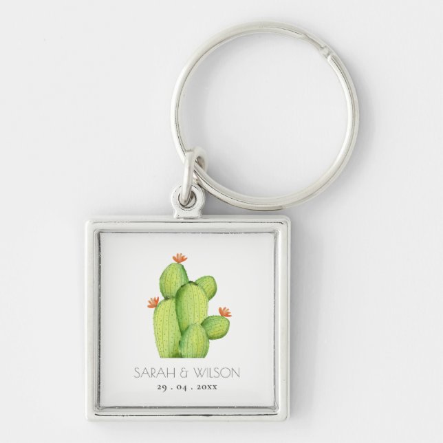 PORTE-CLÉS LE DESERT CACTUS SAVE THE DATE POISON (Devant)