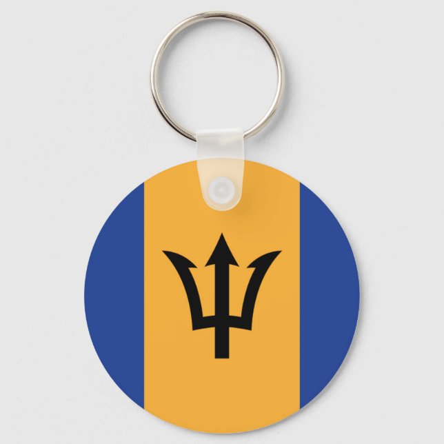 Porte-clés Le drapeau de la Barbade (Recto)