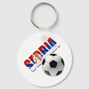 Porte-clés Le drapeau serbe du football