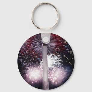 Porte-clés Le feu d'artifice du monument de Washington