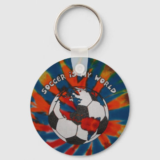 Porte-clés Le football est mon monde