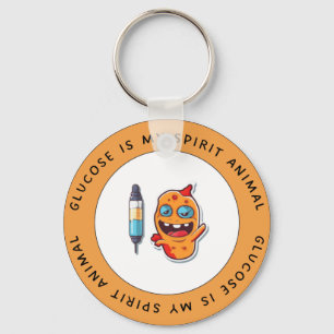 Porte-clés Le glucose est mon esprit animal - Porte - clé du
