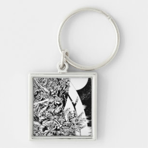 Porte-clés Le groupe et la lune les plus noirs 2 de nuit