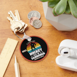 Porte-clés Le Hockey Me Donne Un Zamboner