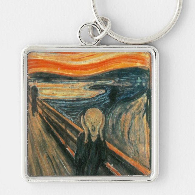 Porte-clés Le hurlement Munch Art Moderne Abstrait (Devant)
