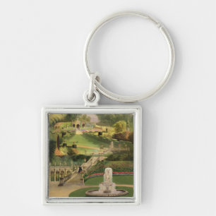 Porte-clés Le jardin du côté de colline, château Combe, de